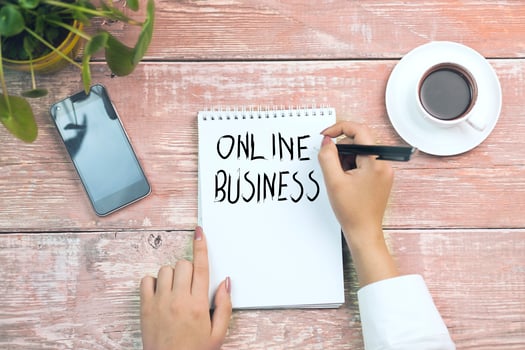 Online business concept photo