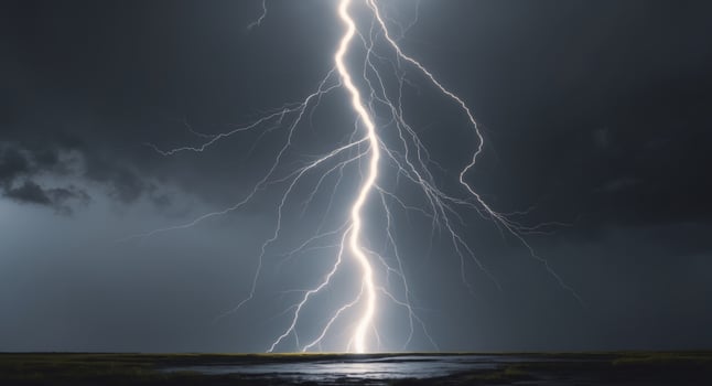 Experience breathtaking beauty and power of a lightning strike photo