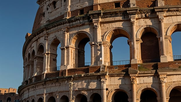The colosseum in Rome Italy in the daytime photo