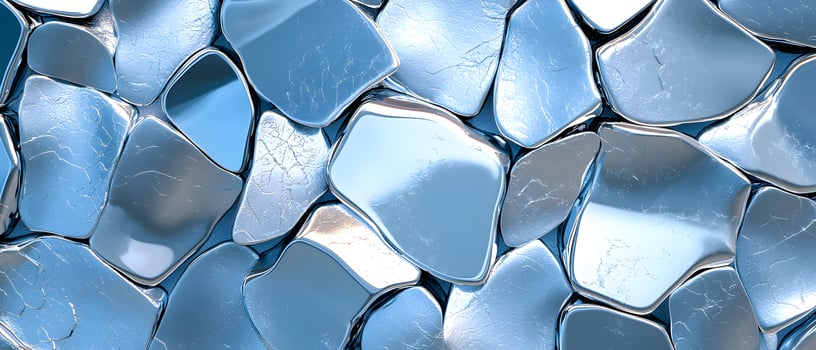 A metal surface with a pattern of squares 6 photo