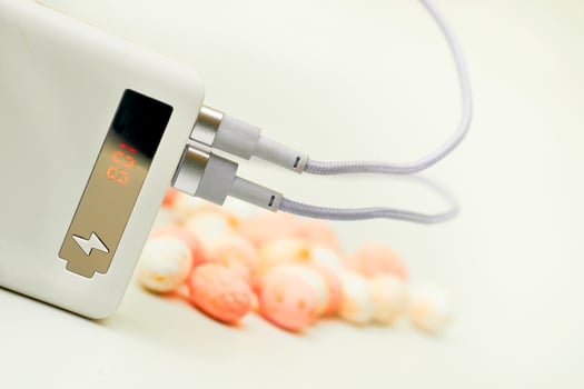 Powerbank, usb cable for charging various gadgets, phones photo