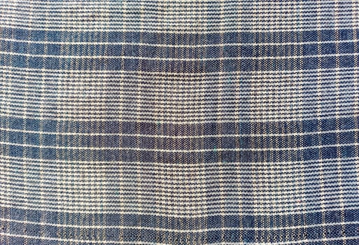blue plaid fabric texture background photo