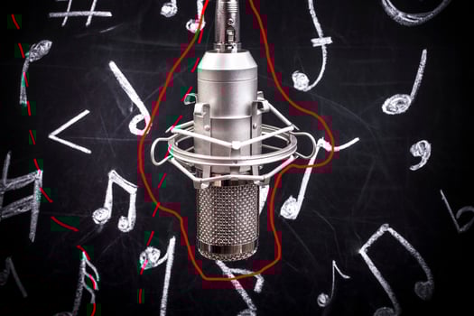 microphone and notes photo