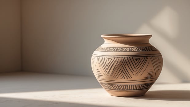 Handcrafted Ceramic Pots Vases Home Decor Ethnic DesignHandcrafted Ceramic Pots Vases Home Decor Ethnic Design. photo