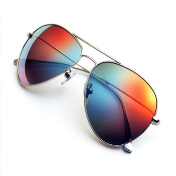 Stylish sunglasses with gradient lenses suitable for summer activities and outdoor adventures photo
