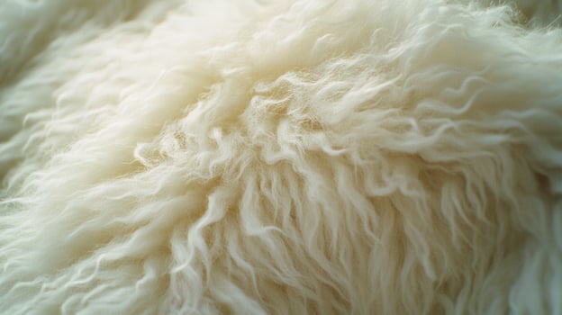 Close-up of soft wool texture showcasing natural fiber details photo