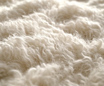 Soft and fluffy wool texture displayed on a gentle surface photo