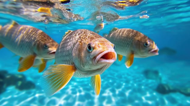 Fish in the water photo