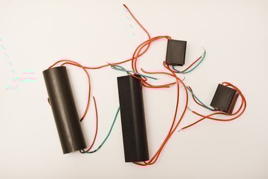 Portable high-voltage voltage generator. Radio components for electronics. photo