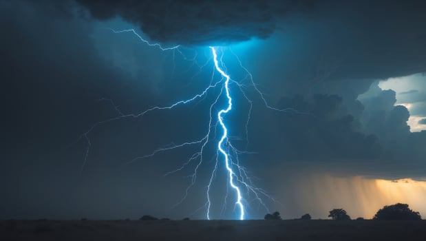 Experience breathtaking beauty and power of a lightning strikeExperience breathtaking beauty and power of a lightning strike. photo