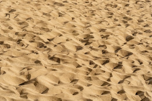 Desert landscape sandy dunes, sunny wilderness photo