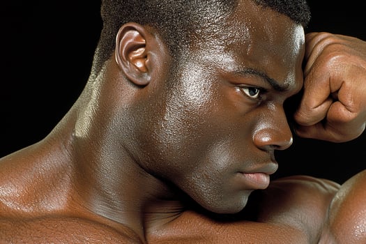 A man with a muscular body photo