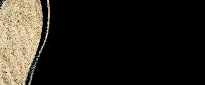 Wavy sand for copy space banner photo