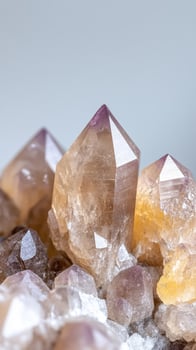 macro of natural crystals photo