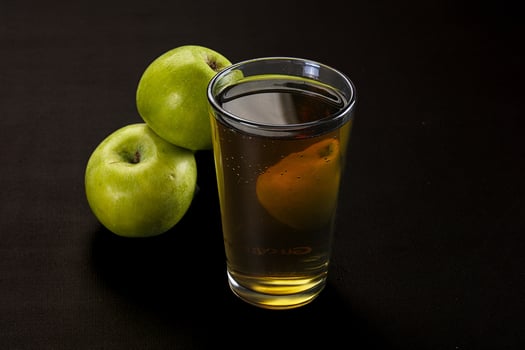 A glass of liquid photo