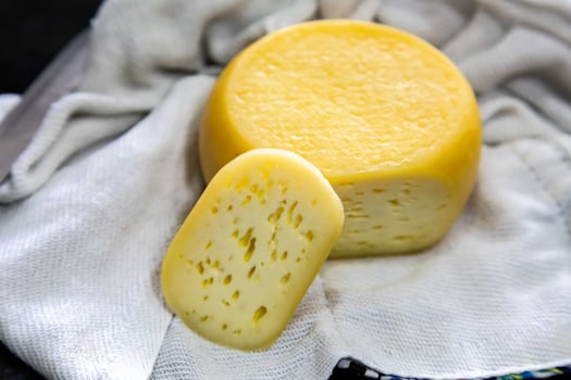 Brazilian rustic cheese known as meia cura photo