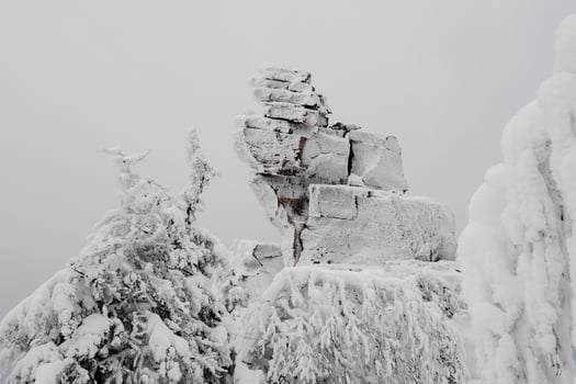Natural stone statues, rock pillars photo