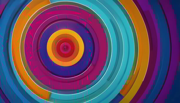 Colorful abstract background with a circular design photo