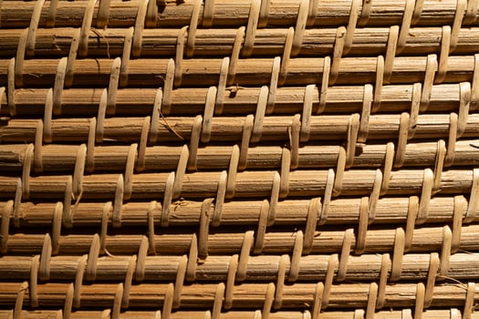 Weave texture or weave pattern background in macro view. Weaves patten classic retro background photo