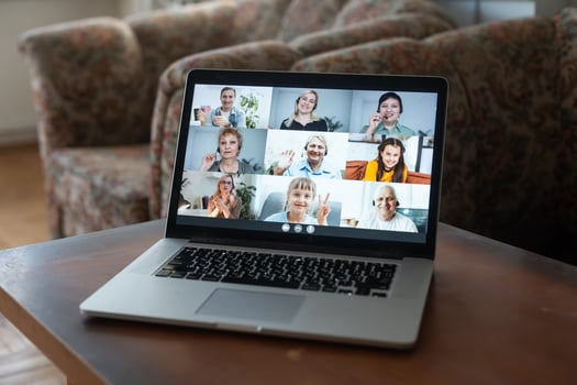 Online Conference Webinar Call. Business Meeting photo