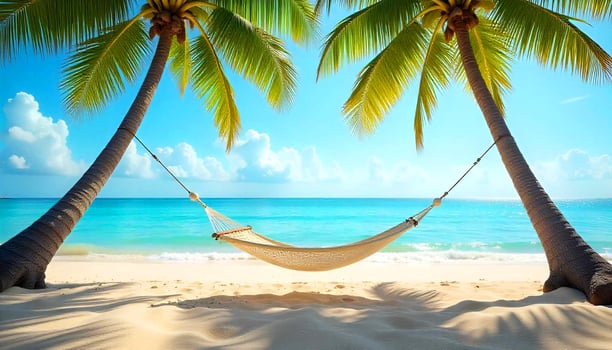 hammock on the beach photo