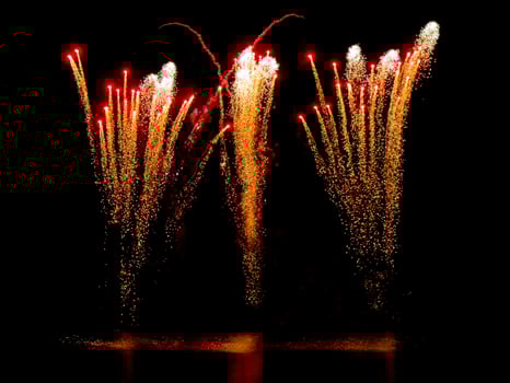 fireworks in the dark photo