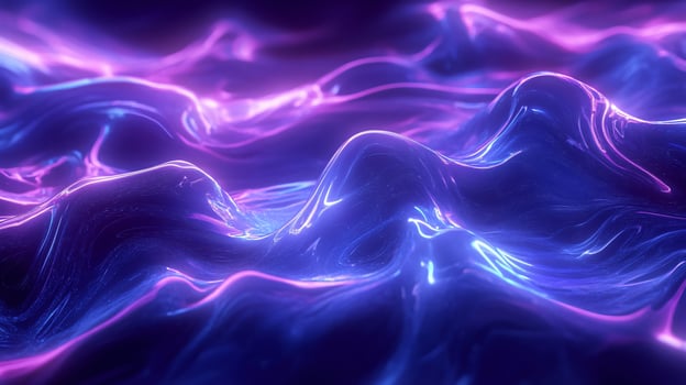 Rippling Azure Glow photo