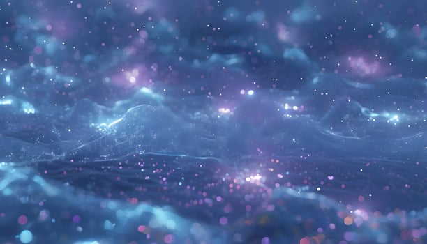 A blue and purple background with stars and lights photo