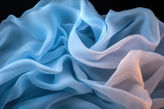 Abstract blue and white fabric texture background photo