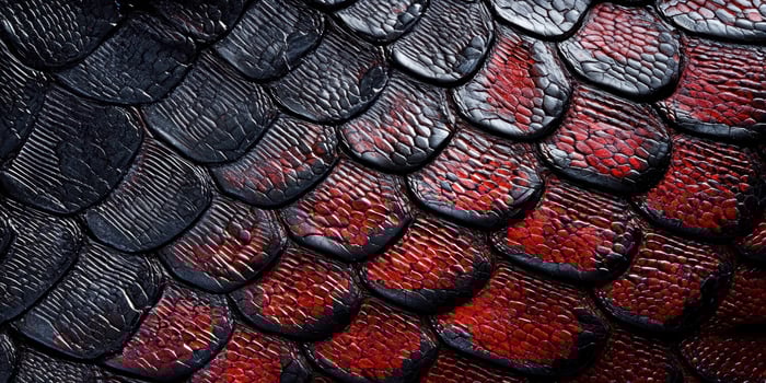 A close up of a dragon's scales photo