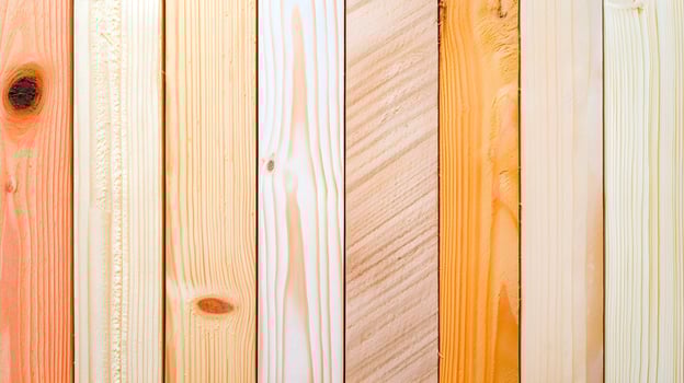 Close-Up View of Different Wooden Planks in Light Tones and Textures photo