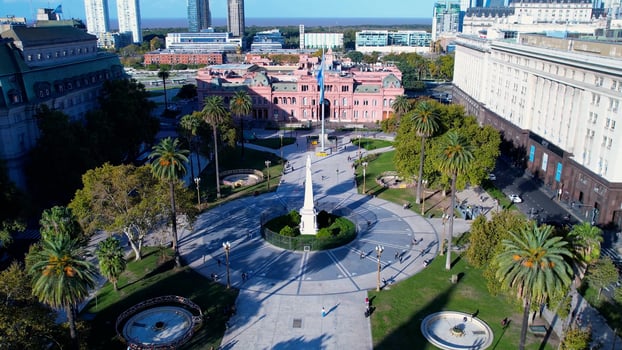 Incredible Buenos Aires Skyline in Buenos Aires Buenos Aires in Argentina. Tourism Downtown City. photo