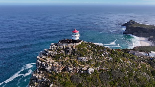 Incredible Cape Point Lighthouse in Cape Town Western Cape South Africa. photo