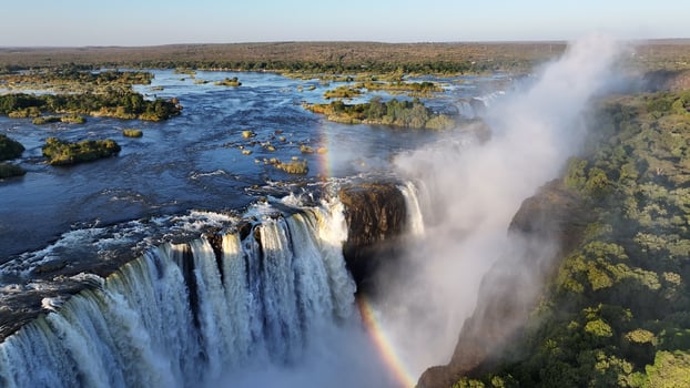 Incredible Famous Falls in Victoria Falls Matabeleland North Zimbabwe. photo