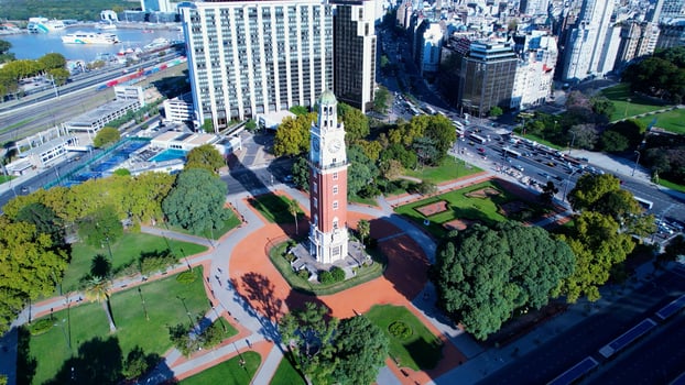 Above England Tower in Buenos Aires Buenos Aires Argentina. photo