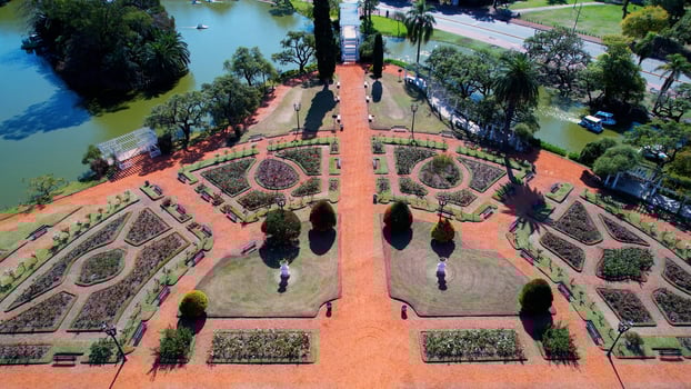 Famous Roses Garden in Buenos Aires Buenos Aires Argentina. photo