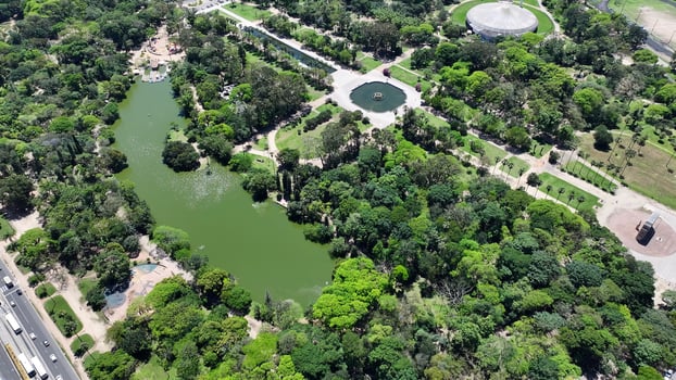 Stunning Redencao Park in Porto Alegre Rio Grande do Sul Brazil. photo