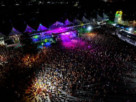 Amazing Carnival Ride in Porto Seguro Bahia Brazil.. Stadium Bright. photo