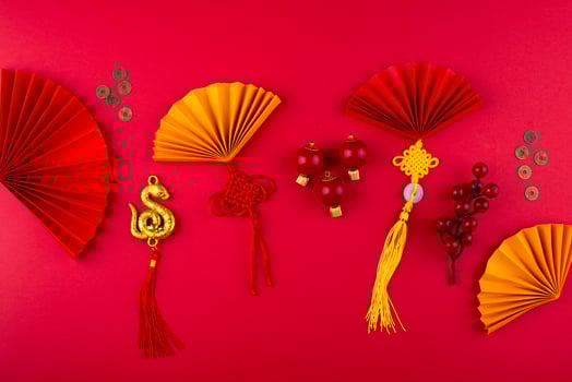 Chinese new year concept. Lunar year of snake photo