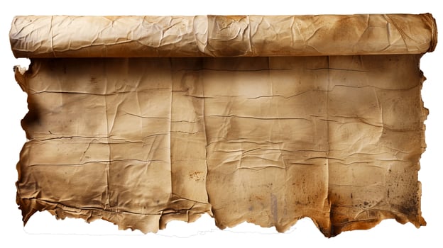 Aged Scroll Paper Texture for Vintage Design Projects photo