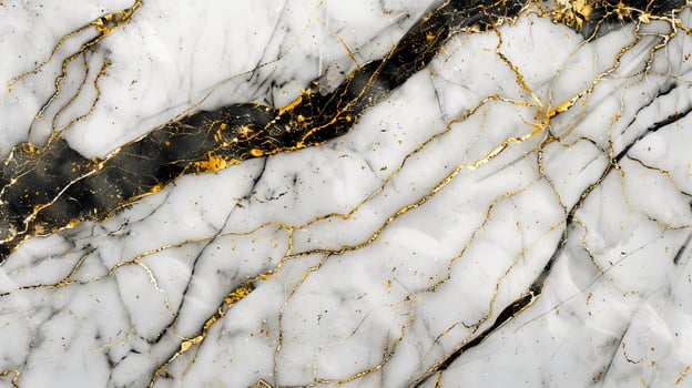 Elegant Marble Texture with Gold Veins and Patterns photo