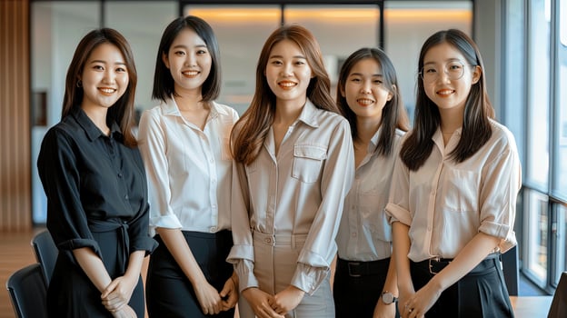 Professional Group of Women in Office Setting photo