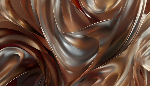 A digital painting of a brown and silver swirl photo