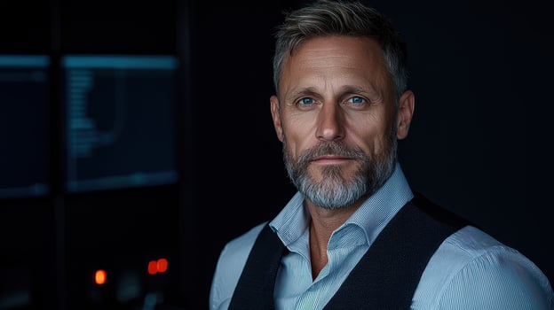 Portrait of a confident middle aged businessman photo