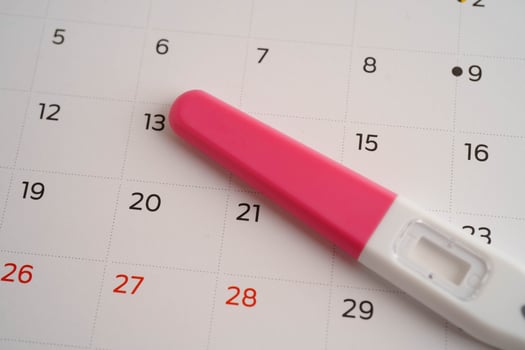 Birth control pills for female of ovulation day, fetus, maternity, chil photo