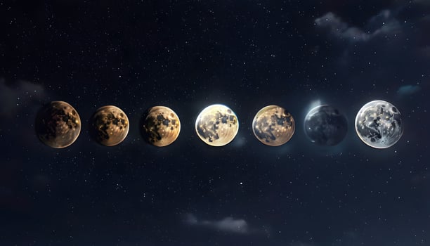 The phases of the moon photo