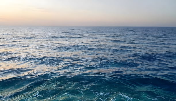 A view of the ocean at sunset photo
