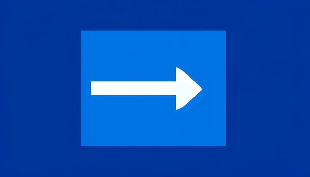 A blue and white arrow pointing in the direction of the right photo