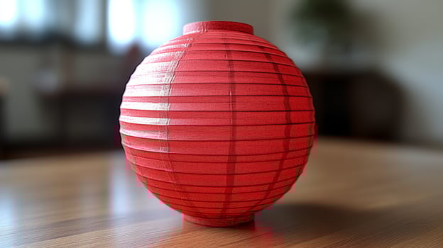 A red paper lantern photo