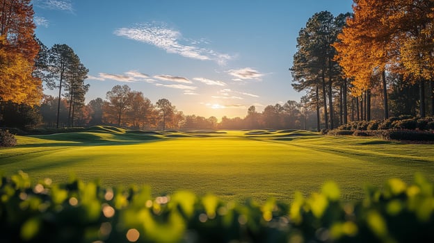 A beautiful golf course at the masters photo